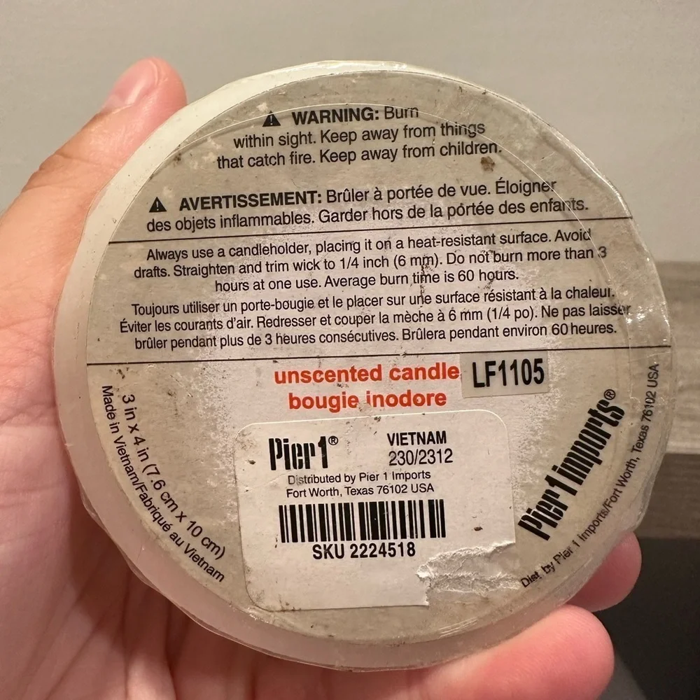 Pier 1 candle
